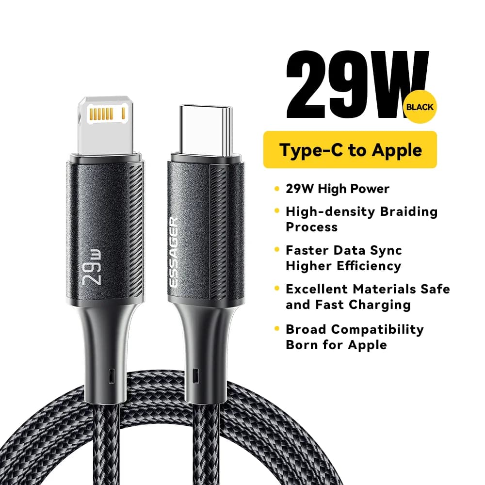 29W USB-C to Lightning 高速充電・データ転送ケーブル