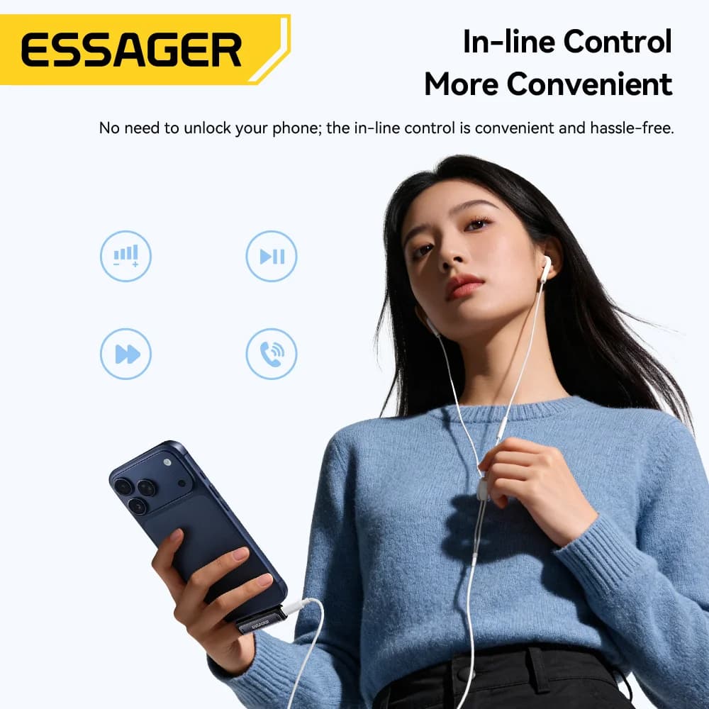 USB-C to 3.5mm Audio and Charging Adapter