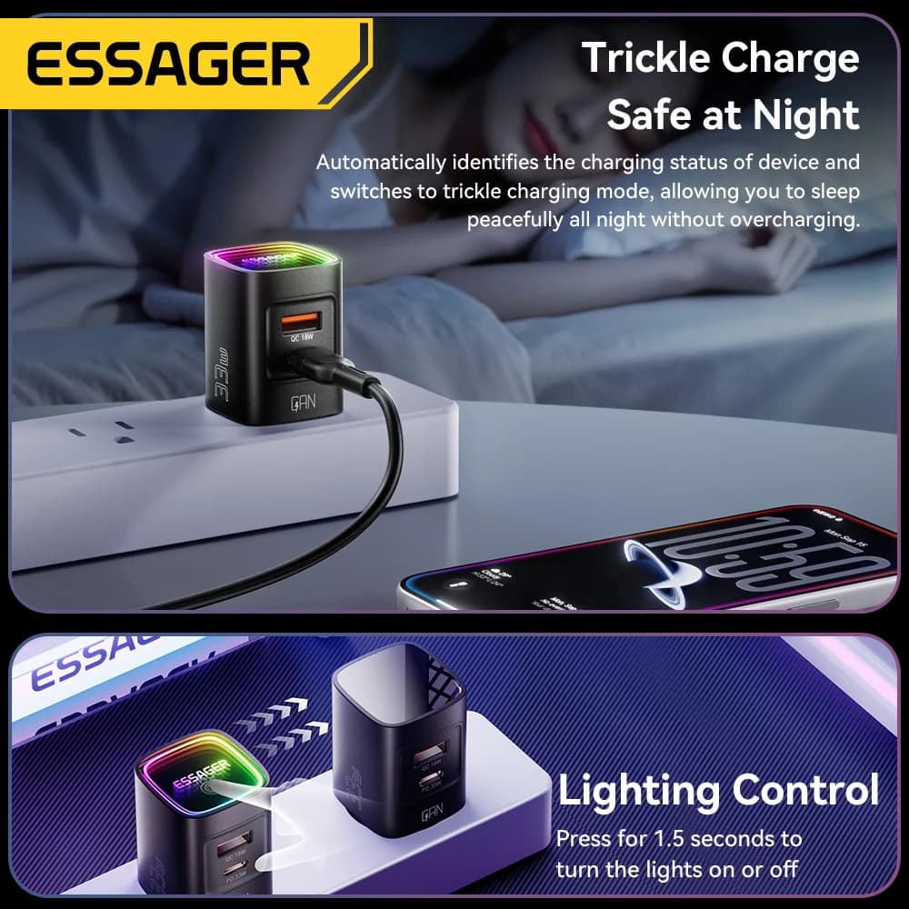 33W GaN USB-C PD ポータブル充電器