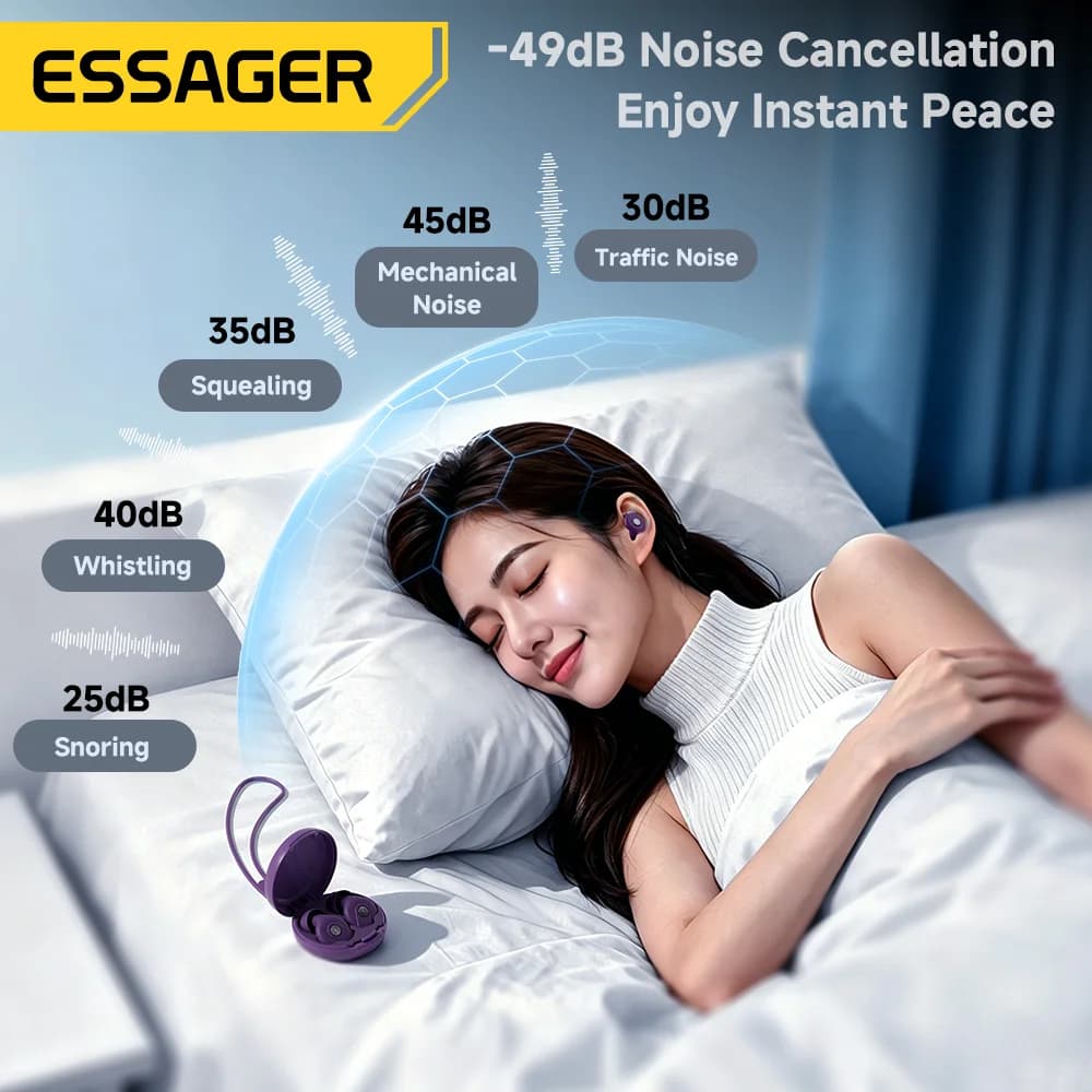 ソフトシリコン 防音 睡眠用イヤープラグ 45dB