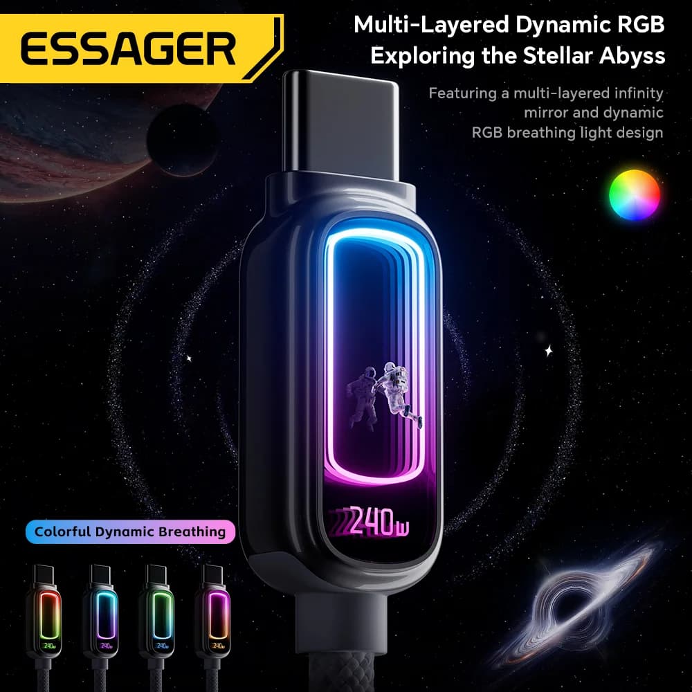 240W E-Marker付き USB-C to USB-C PD 3.1 ケーブル