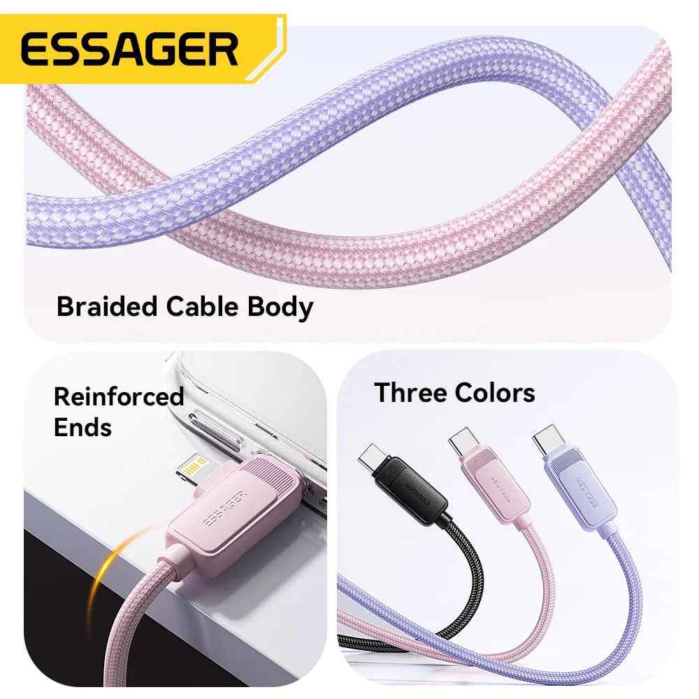 2-in-1 60W USB-C to Lightning Fast Charging Cable