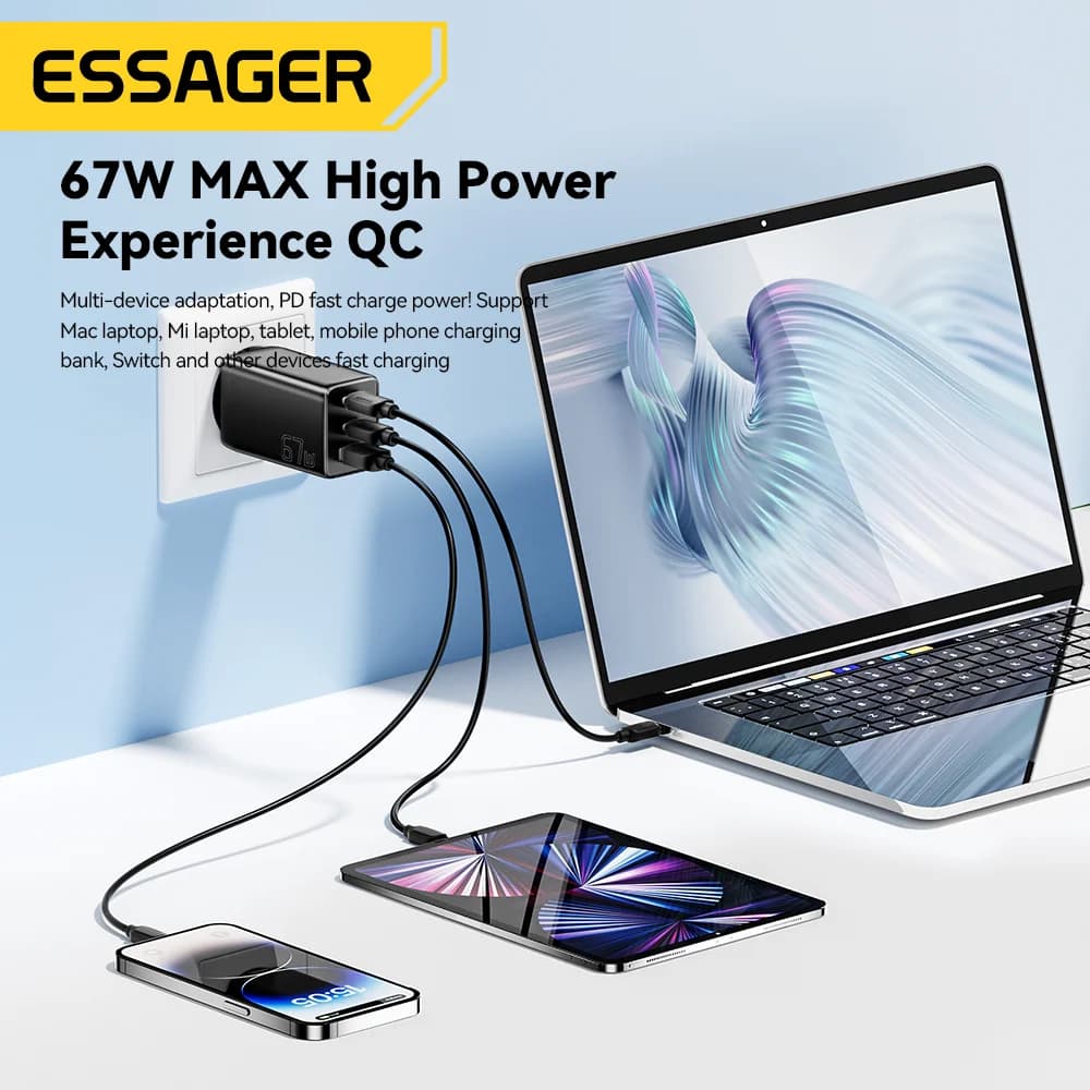 PPS対応 67W GaN USB Type-C 高速充電器