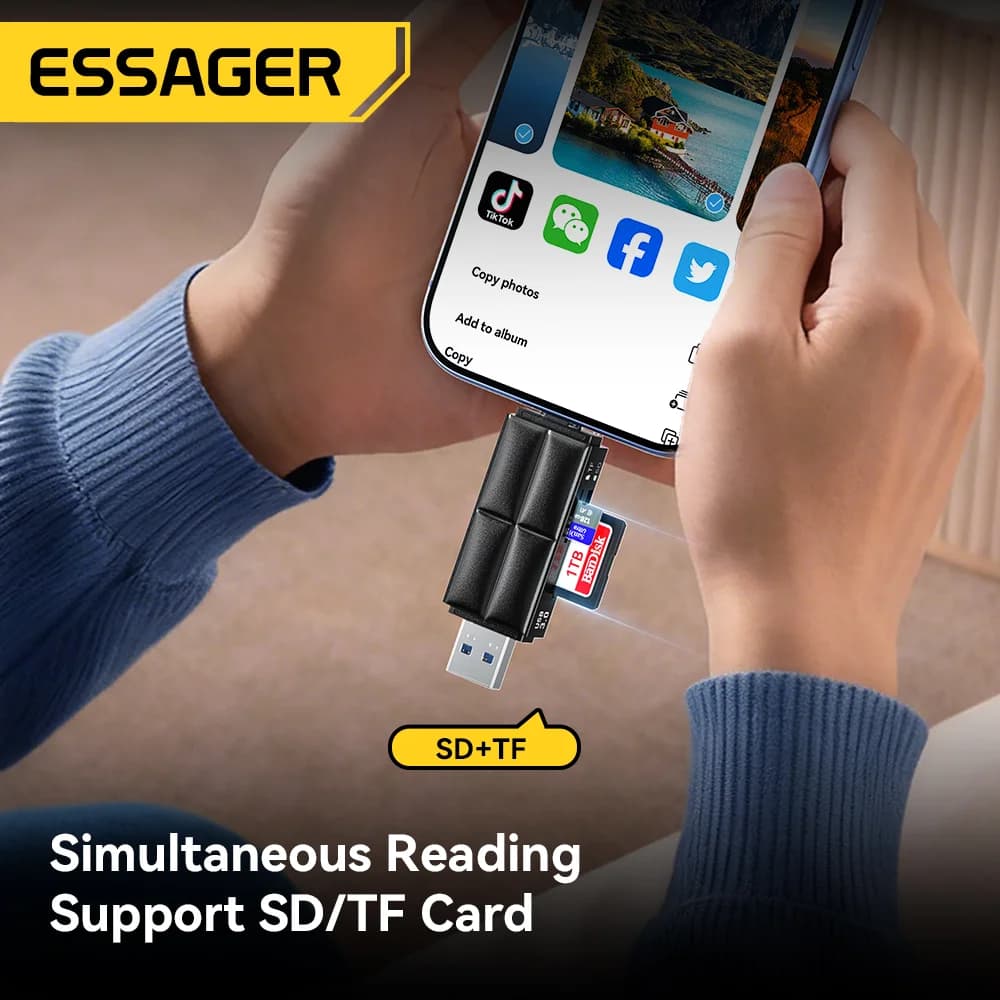 USB 3.0 & Type-C SD/Micro SDカードリーダー
