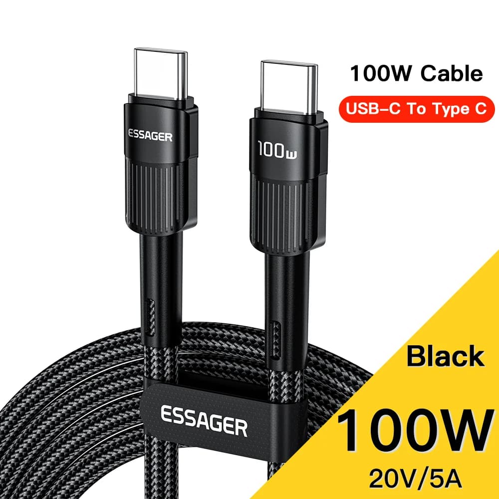 100W USB-C to USB-C 高速充電ケーブル 3m