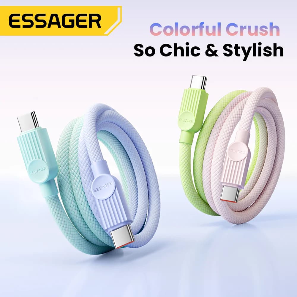 60W カラー USB-C to USB-C 高速充電ケーブル
