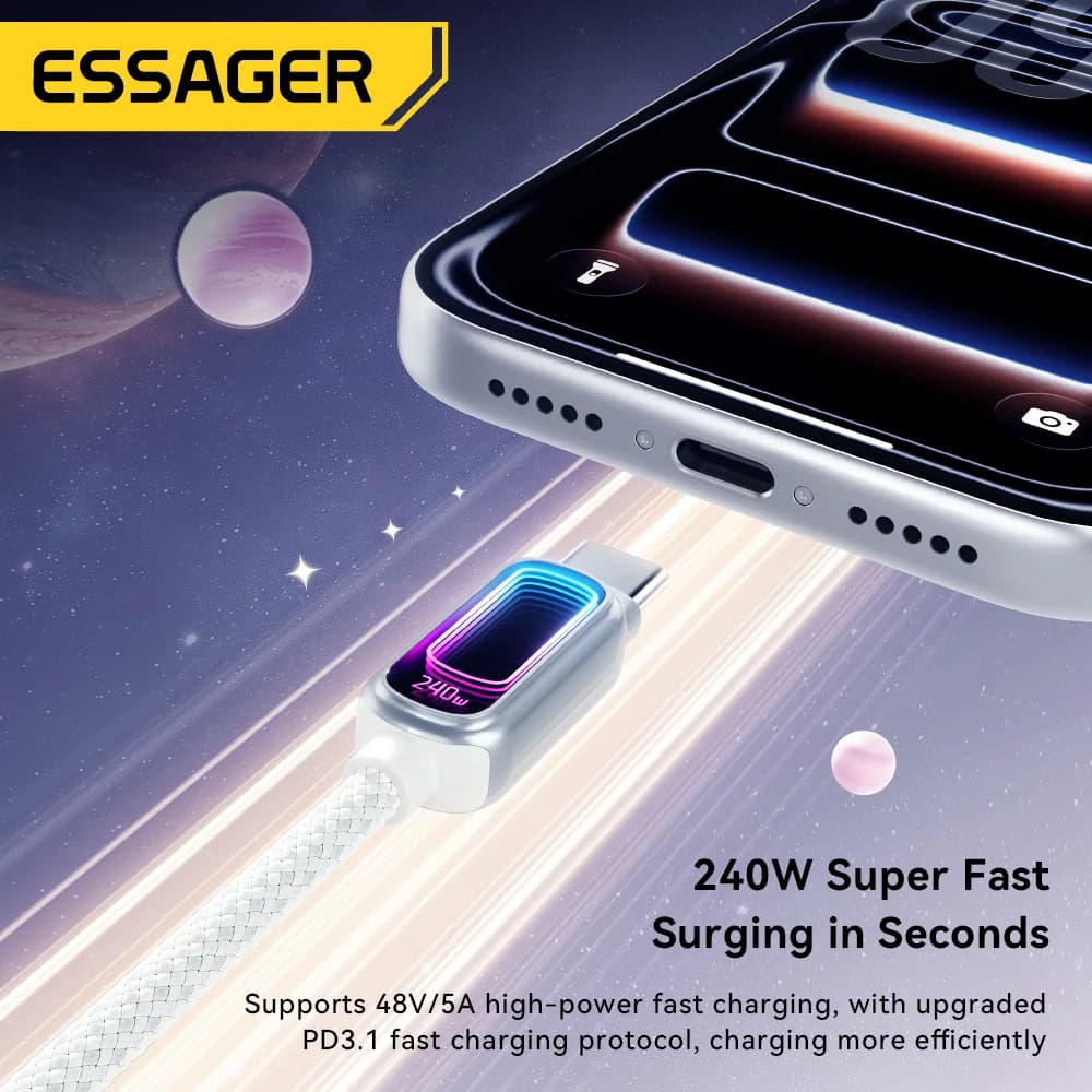 240W E-Marker付き USB-C to USB-C PD 3.1 ケーブル