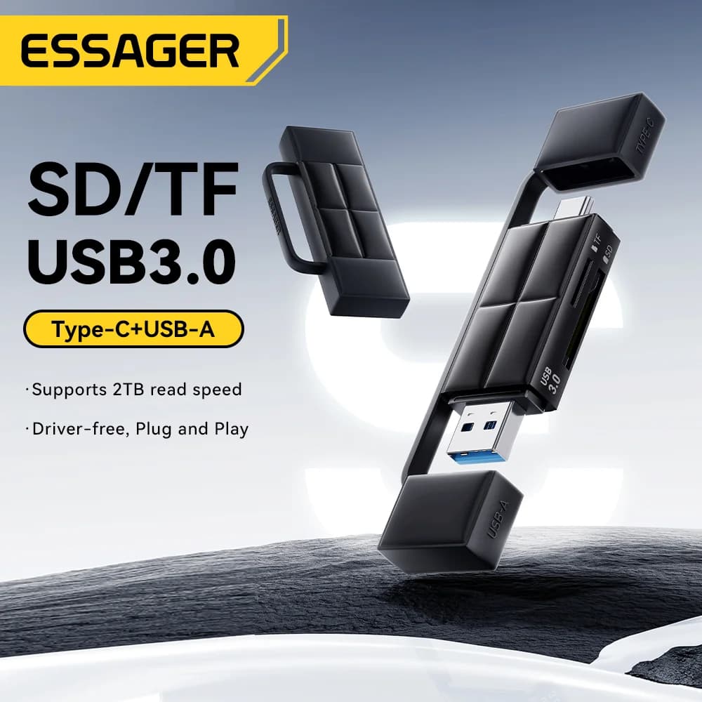 USB 3.0 & Type-C SD/Micro SDカードリーダー