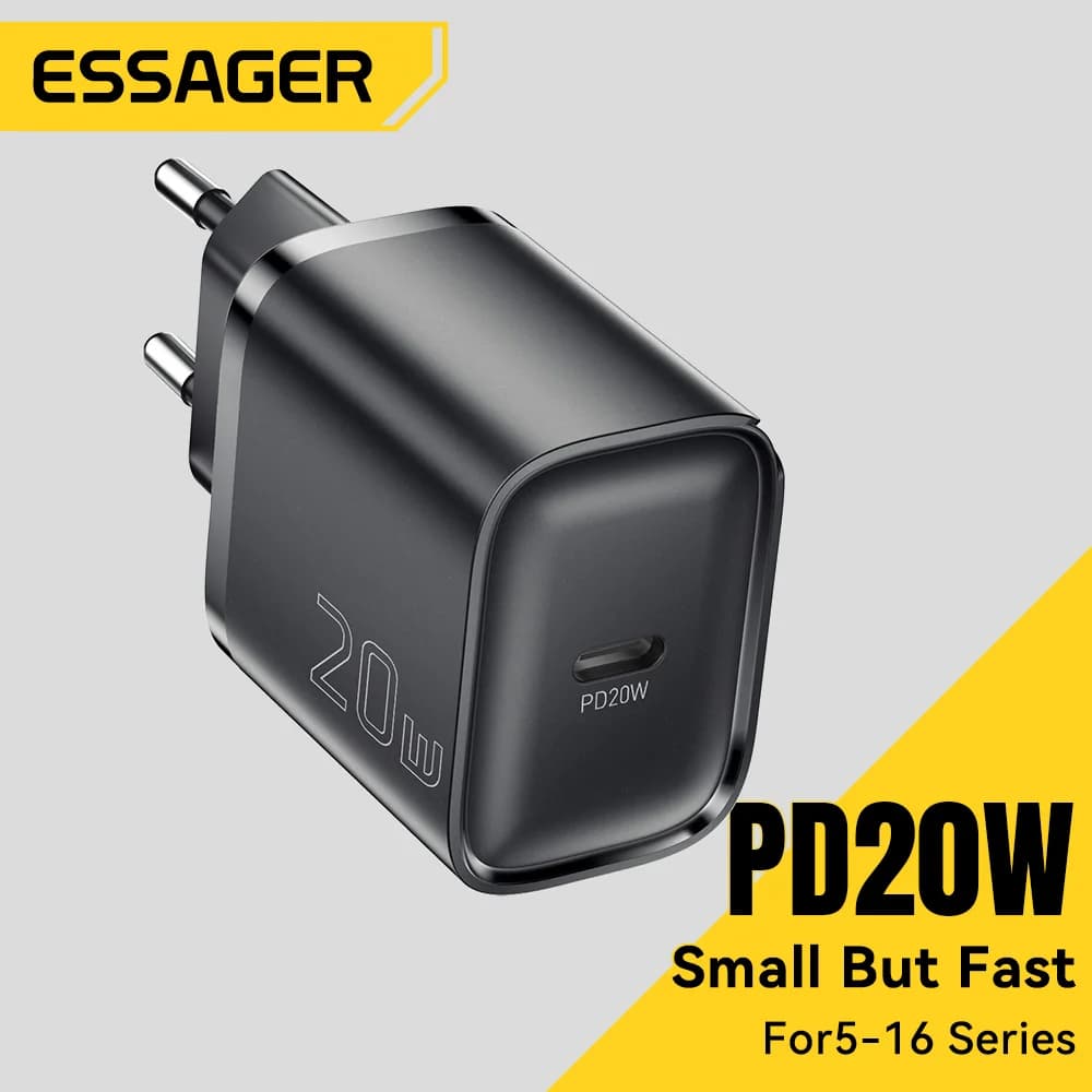 ミニ 20W USB-C PD 急速充電 ウォールチャージャー