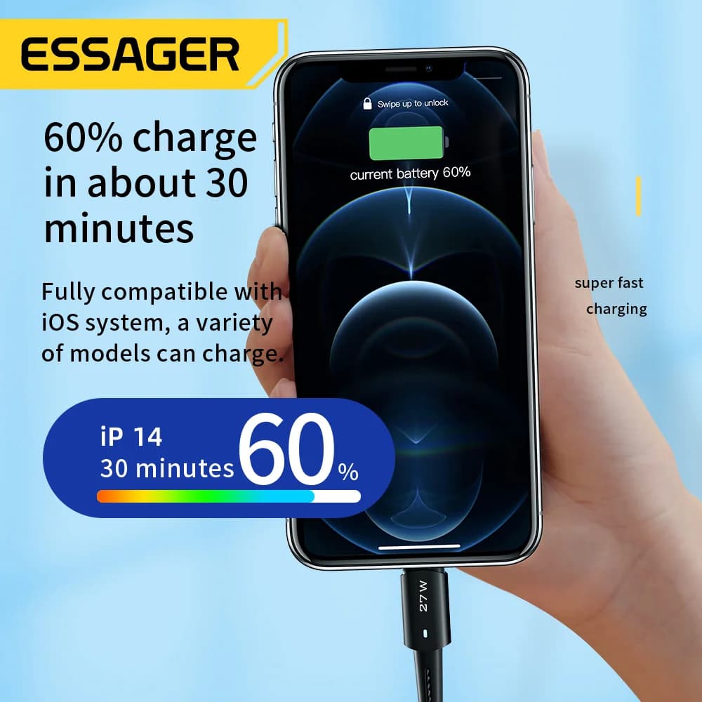 20W USB-C to Lightning高速充電ケーブル