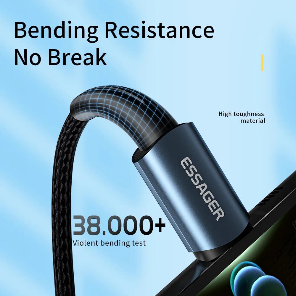100W USB-C PD高速充電ケーブル