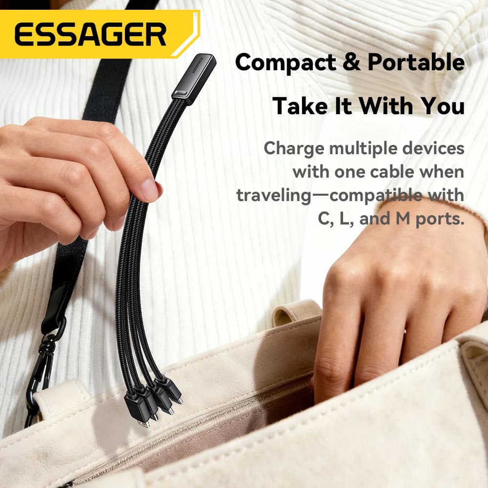 Portable 4-in-1 Multi USB Charging Cable