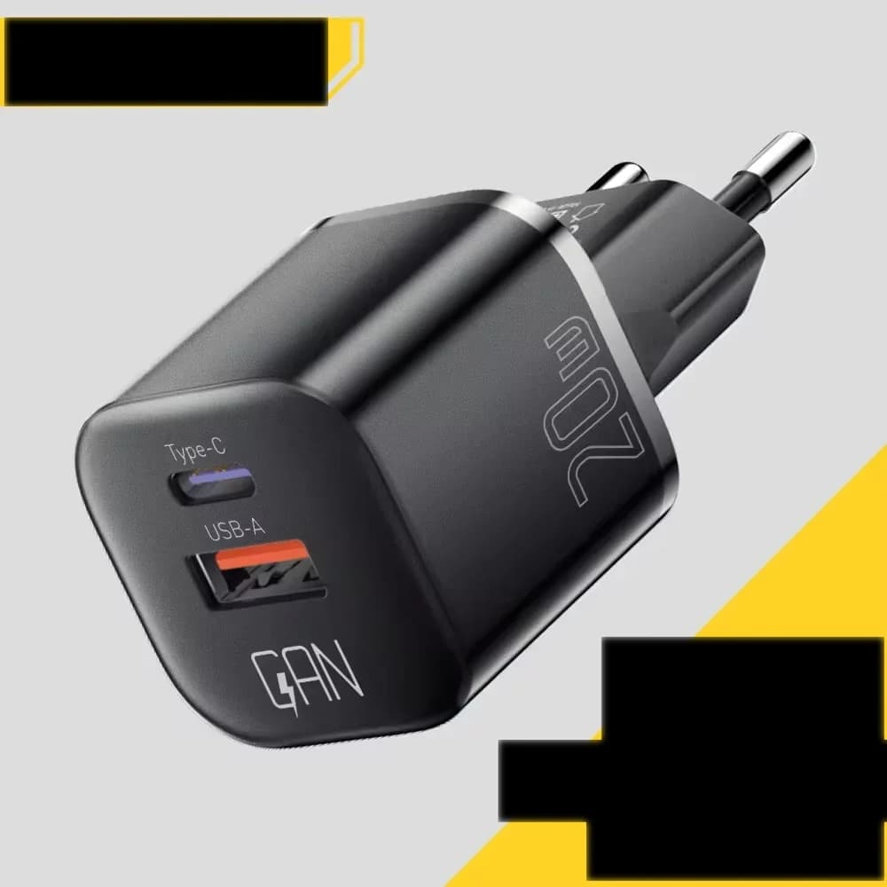 20W GaN USB-C PD 高速壁面充電器