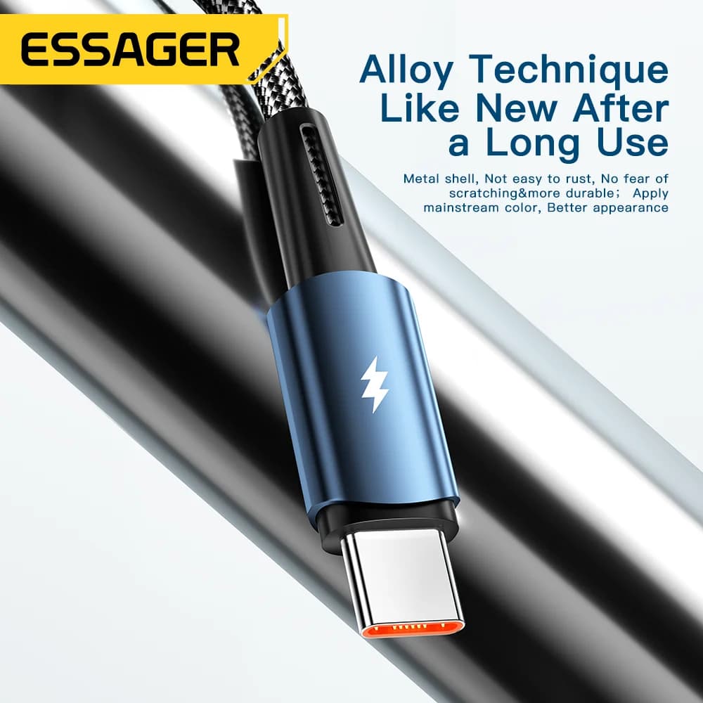 120W USB-C 高速充電ケーブル、6A