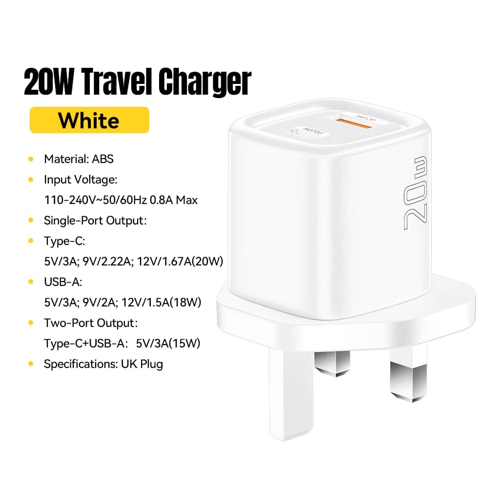 20W USB-C PD急速充電器