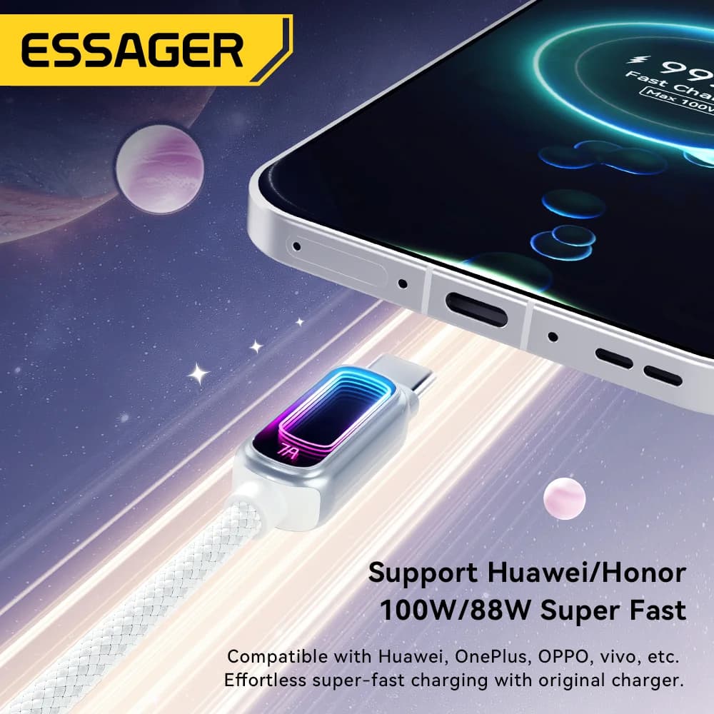 7A 100W PD高速充電 USB-C ケーブル