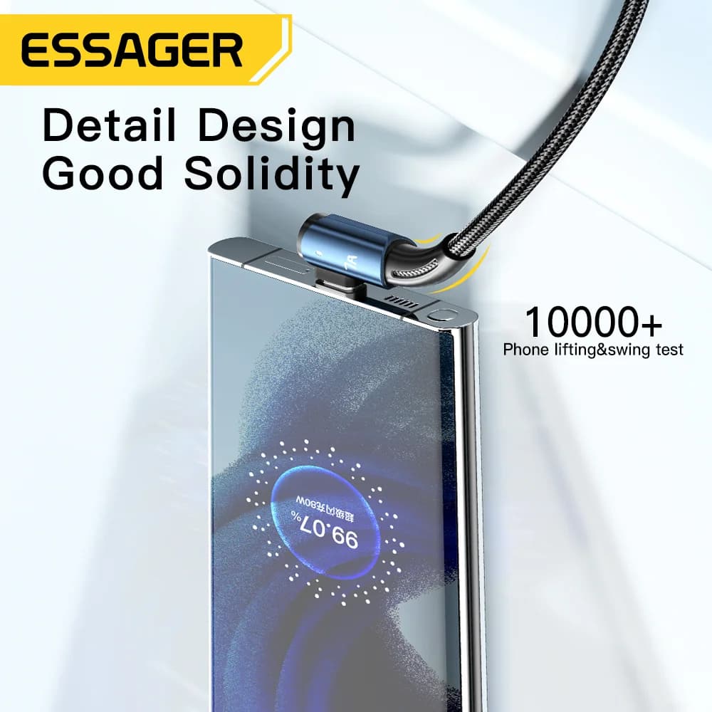 7A USB Type-Cケーブル 90°アングル 100W充電対応